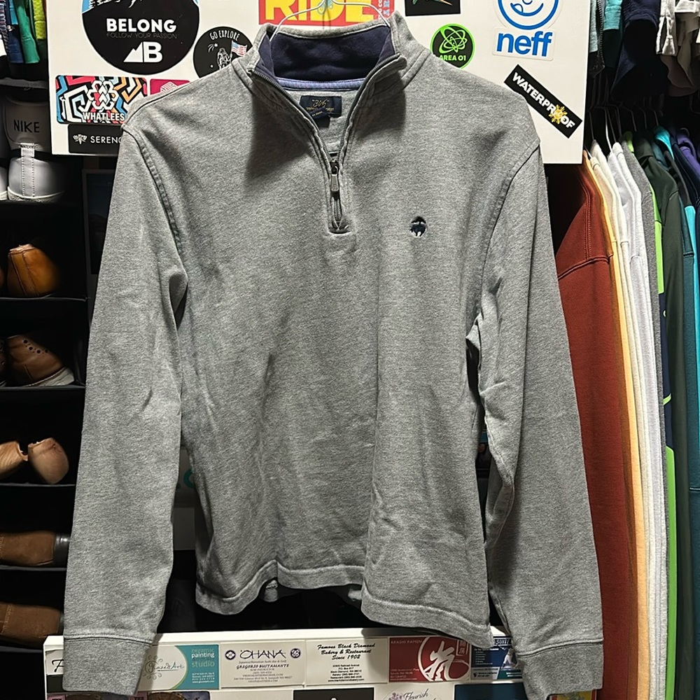 Brooks Brothers Grey Men’s 1/4 Jacket | Medium